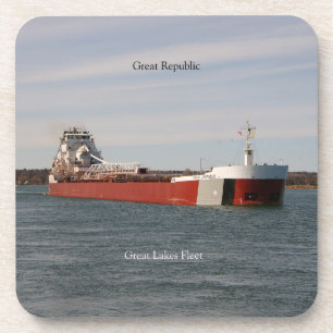 Grote Republiek set van 6 harde onderzetters van k