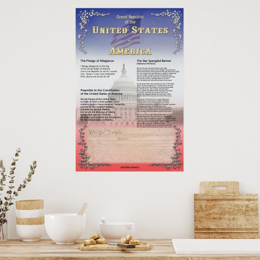 Grote Republiek van de Verenigde Staten Poster (Keuken)