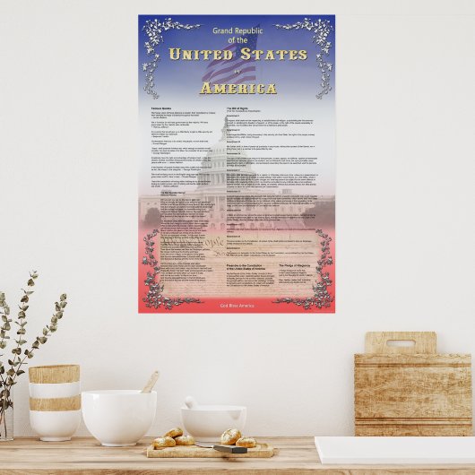 Grote Republiek van de Verenigde Staten Poster (Keuken)