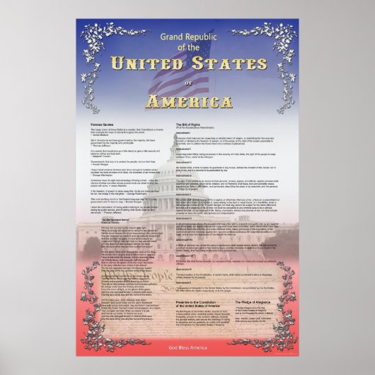 Grote Republiek van de Verenigde Staten Poster (Voorkant)