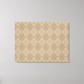 Grote Retro Argyle Wall Art Canvas Afdruk (Voorkant)