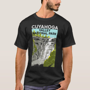 Grote Retro Cuyahoga Valley National Park Reizen T-shirt