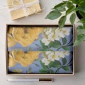 Grote Retro Gele Rose Bloem Tissuepapier (Geschenk)