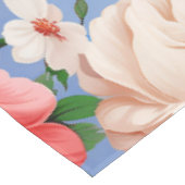 Grote Retro Rode Rose Bloem Tafelkleed (Gekanteld)