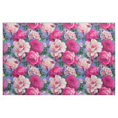 Grote Retro Roze Rose Bloem Stof (Fat Quarter)