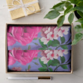 Grote Retro Roze Rose Bloem Tissuepapier (Geschenk)