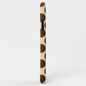 Grote retro-stippen - chocoladebruin en geelbruin Case-Mate iPhone case (Achterkant/rechts)