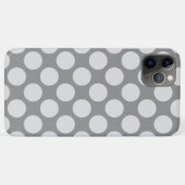 Grote retro-stippen - grijstinten Case-Mate iPhone case (Achterkant (horizontaal))