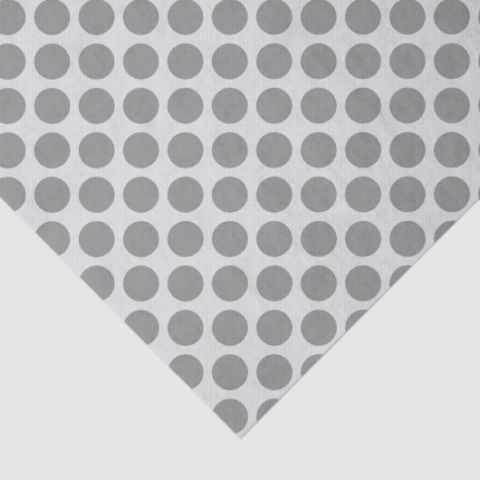 Grote retro-stippen - grijstinten tissuepapier (Detail)