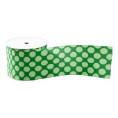 Grote retro-stippen - nertsen groen en smaragd grosgrain lint (Spoel)