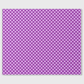 Grote retro-stippen - orchidee en paars cadeaupapier (Vlak)