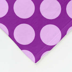 Grote retro-stippen - orchidee en paars fleece deken