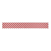 Grote retro stippen - rood en wit grosgrain lint (Voorkant)