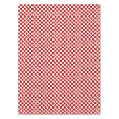 Grote retro stippen - rood en wit tafelkleed (Voorkant)