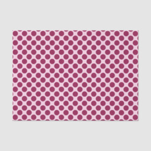 Grote retro-stippen - roze omhulsel en bruine scho tissuepapier