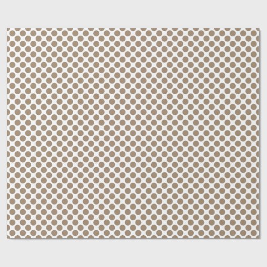 Grote retro-stippen - tauptan en wit cadeaupapier (Vlak)