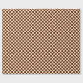 Grote retro-stippen - tint en chocoladebruin cadeaupapier (Vlak)