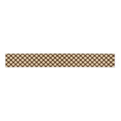 Grote retro-stippen - tint en chocoladebruin grosgrain lint (Voorkant)