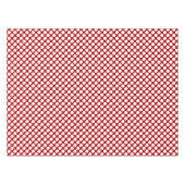 Grote retro stippen - wit en rood tafelkleed (Voorkant (Horizontaal))