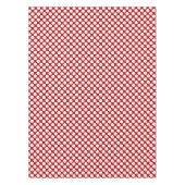 Grote retro stippen - wit en rood tafelkleed (Voorkant)