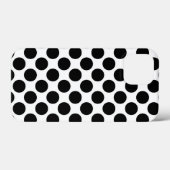 Grote retro-stippen - zwart-wit Case-Mate iPhone case (Achterkant (horizontaal))