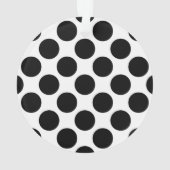 Grote retro-stippen - zwart-wit ornament (achterkant)