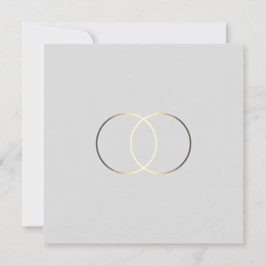 Grote reus kruiste gouden ringen kaart (Achterkant)