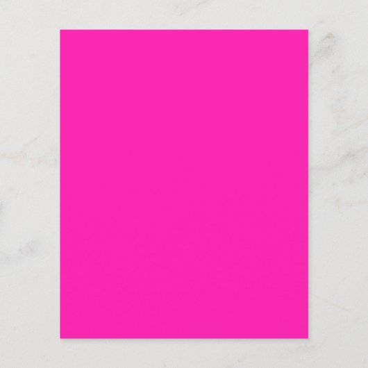 GROTE RICH BRIGHT DEEP HOT PINK BACKGROUND WALLPAP FLYER (Achterkant)