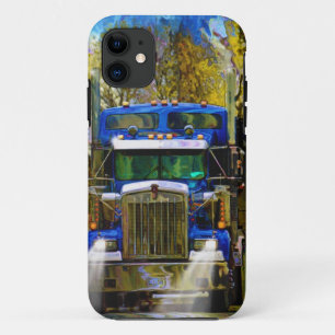 Grote Rig Blauwe Vrachtwagen Zwaar Vervoer Trucker Case-Mate iPhone Case