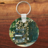 GROTE RIG LOGGGGGING TRUCK TRUCK Art Sleutelhanger (Voorkant)