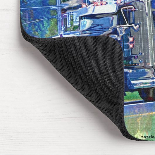 Grote Rig Truck Drivers Zware voertuig Mousepad Muismat (Hoek)