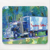 Grote Rig Truck Drivers Zware voertuig Mousepad Muismat (Voorkant)