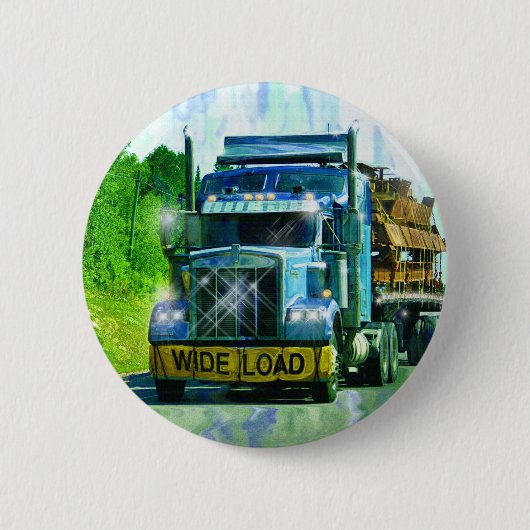 GROTE RIG TRUCKS & TRUCKS voor Truck-liefhebbers Ronde Button 5,7 Cm (Voorkant)