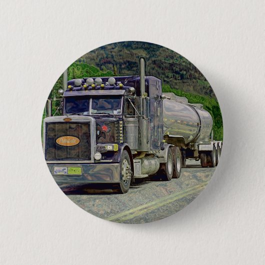 GROTE RIG TRUCKS & TRUCKS voor Truck-liefhebbers Ronde Button 5,7 Cm (Voorkant)