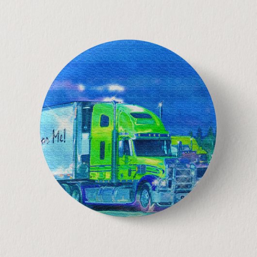 GROTE RIG TRUCKS & TRUCKS voor Truck-liefhebbers Ronde Button 5,7 Cm (Voorkant)