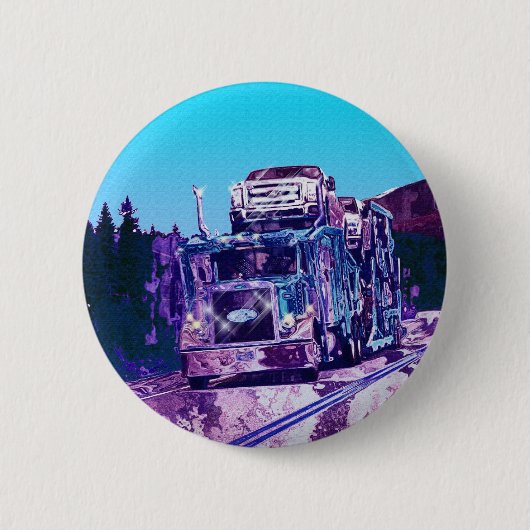 GROTE RIG TRUCKS & TRUCKS voor Truck-liefhebbers Ronde Button 5,7 Cm (Voorkant)