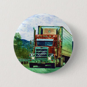 GROTE RIG TRUCKS & TRUCKS voor Truck-liefhebbers Ronde Button 5,7 Cm