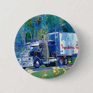 GROTE RIG TRUCKS & TRUCKS voor Truck-liefhebbers Ronde Button 5,7 Cm