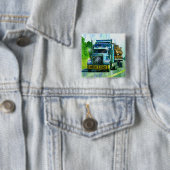 GROTE RIG TRUCKS & TRUCKS voor Truck-liefhebbers Vierkante Button 5,1 Cm (In situ)