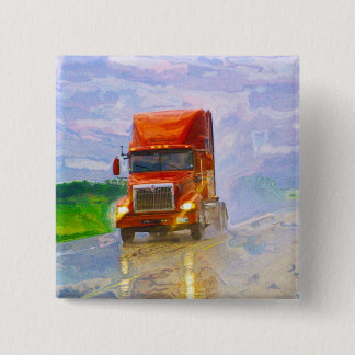 GROTE RIG TRUCKS & TRUCKS voor Truck-liefhebbers Vierkante Button 5,1 Cm