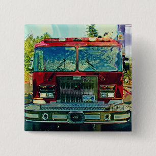 GROTE RIG TRUCKS & TRUCKS voor Truck-liefhebbers Vierkante Button 5,1 Cm