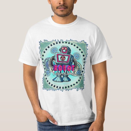 Grote Roboto T-shirt (Voorkant)