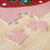 Grote rode aardbei puzzel (Zijkant)