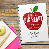 Grote rode appel kerstcadeau notitieboek