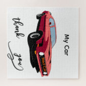 Grote Rode Auto – Mijn Autodesignpuzzel Legpuzzel (Horizontaal)