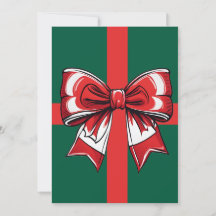 Grote Rode Bow Groene Kerst Decor Vakantie Bright