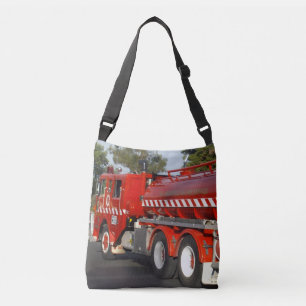 Grote Rode Brandweerwagen, Crossbody Tas