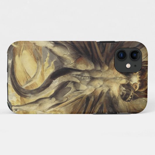 Grote rode draak Case-Mate iPhone case (Achterkant (horizontaal))