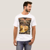 Grote Rode draak en de vrouw met zon T-shirt (Voorkant volledig)