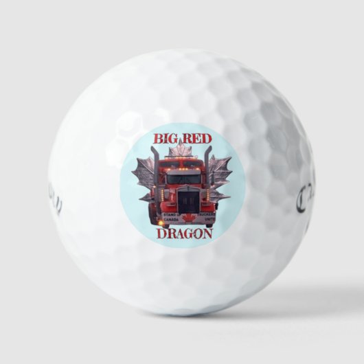 GROTE RODE DRAAK GOLFBALLEN (Voorkant)